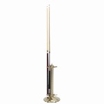Pool Cue Holder in Antique Brass Finish